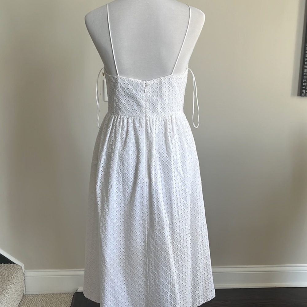 Elegant White Midi Dress - Picture 2 of 5